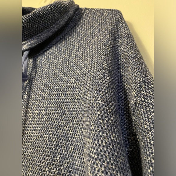 Pure Jill cuff neck pullover sweater 3 quarter length sleeve kangaroo pocket - Picture 7 of 8